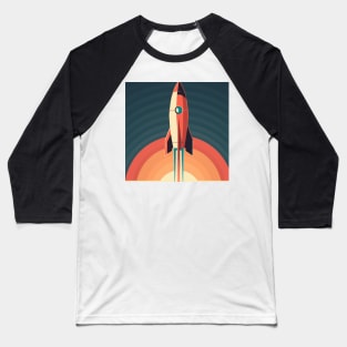 Toy rocket taking off Baseball T-Shirt